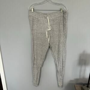 Bobbie Brooks Heather Gray Pull On Lounge Pants Size Large Drawstring